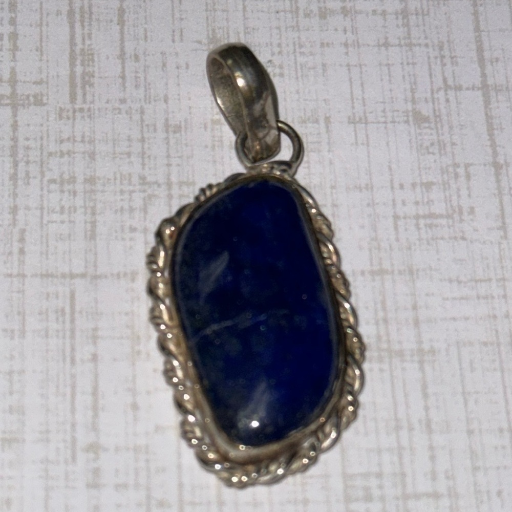 Lapis Silver Pendant